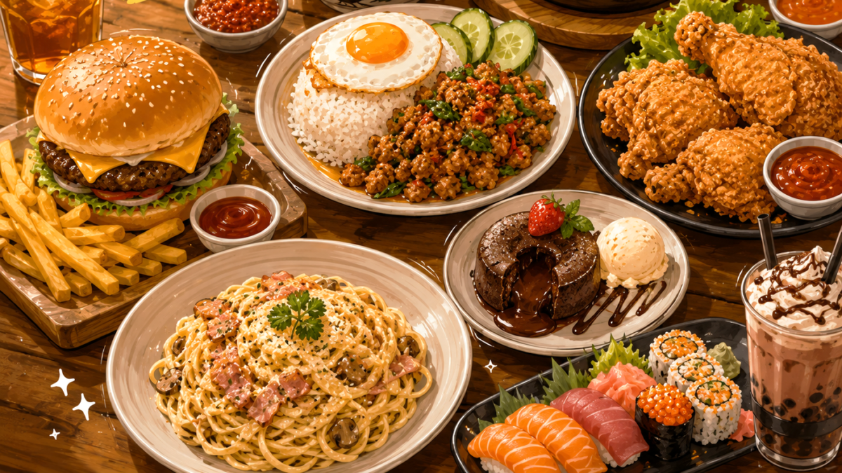 Ilustrasi makanan tinggi lemak (foto: AI)
