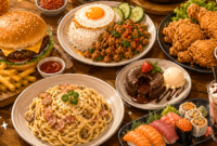 Ilustrasi makanan tinggi lemak (foto: AI)