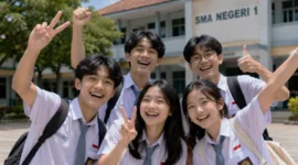 Siswa siswi SMA (foto: Ilustrasi/AI)