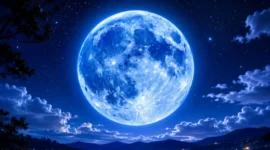 Fenomena Astronomi yang Ilustrasi. Jarang Terjadi, Blue Moon Hiasi Langit Indonesia Malam Ini 