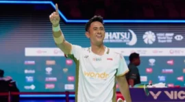 Kalahkan Kodai Naraoka, Alwi Farhan Lanjutkan Semifinal Singapore Open 2026 (foto: kemenpora)