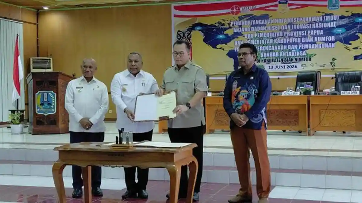 Bandar Antariksa Biak Numfor Disepakati (foto: papua.tribunnews)