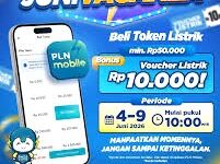Voucher Listrik PLN di bagikan Bulan Juni 2026, Pelanggan Bisa Dapat Bonus Rp10.000 (foto: plns2jb)