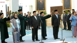 Pelantikan Pimpinan BGN, Prabowo Resmikan Nanik Sudaryati dan Said Iqbal sebagai Penasihat Khusus Presiden (foto: gakorpan)