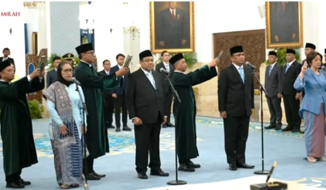 Pelantikan Pimpinan BGN, Prabowo Resmikan Nanik Sudaryati dan Said Iqbal sebagai Penasihat Khusus Presiden (foto: gakorpan)