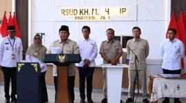 Akses Layanan Kesehatan Memadai, Prabowo Resmikan RSUD KH Muhammad Thohir Krui di Lampung  (foto: setneg)