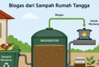 Ilustrasi - BRIN Dorong Pemanfaatan Sampah Makanan Jadi Biogas untuk Perkuat Energi Terbarukan (foto: AI)