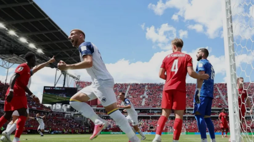 Piala Dunia 2026: Kanada dan Bosnia Berbagi Poin, Rekan Jay Idzes Nyaris Tambah Gol (foto: fifa)