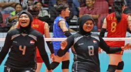 Dominasi Timnas Voli Putri Indonesia Berlanjut, Lebanon Kalah Tiga Set di AVC Women's Cup 2026 (foto: kabarbaik)