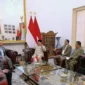 Prabowo dan Menhan Qatar Bahas Penguatan Kemitraan Strategis di Istana Merdeka (foto: kemhan)