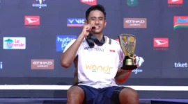 Alwi Farhan Juara Australia Open 2026, Regenerasi Bulu Tangkis Indonesia Tunjukkan Hasil Nyata (foto: pbsi)