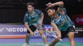 Hasil Australian Open 2026: Ganda putra Sabar/Reza memastikan tiket final Usai Menang atas Wakil Taiwan (foto: pbsi)