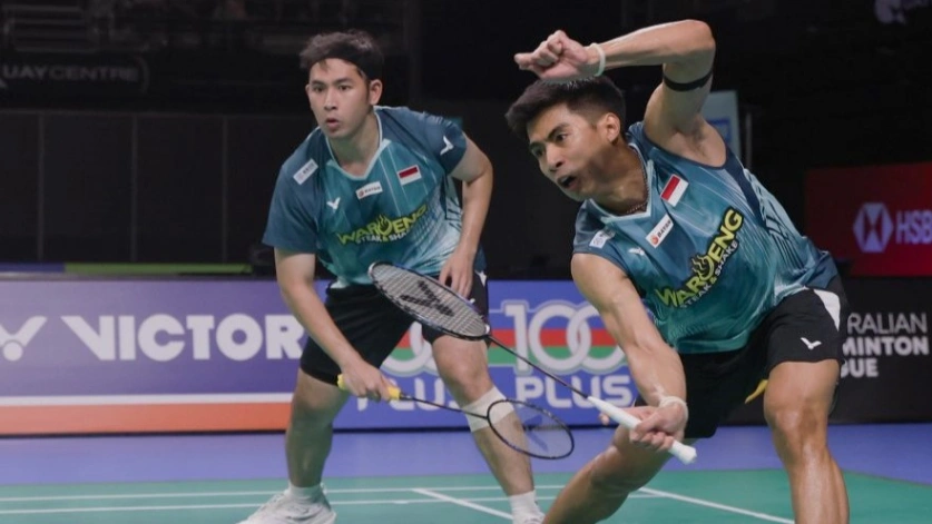 Hasil Australian Open 2026: Ganda putra Sabar/Reza memastikan tiket final Usai Menang atas Wakil Taiwan (foto: pbsi)