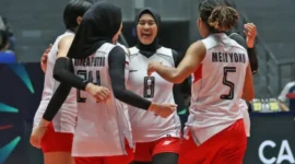 Timnas Voli Putri Indonesia Raih Peringkat Kelima AVC Cup 2026 Usai kalahkan Australia 3-0 (foto: pbvsi)