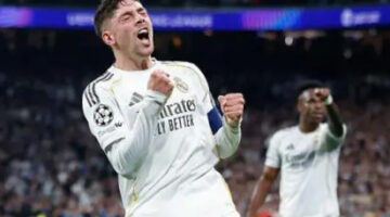 Kapten Pertama Real Madrid, Federico Valverde  (foto: app via getty images/bbc)