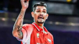 Timnas Voli Indonesia Dapat Dukungan Suporter Luar Biasa, Reidel Toiran Optimistis Hadapi Semifinal SEA V Cup 2026 (foto: ig @payung_sport)