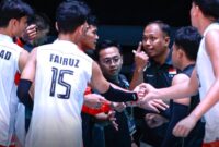 Timnas Bola Voli Putra Indonesia U-18 Terdesak (foto: Instagram @volleyballmotions.ina)