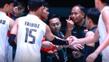 Timnas Bola Voli Putra Indonesia U-18 Terdesak (foto: Instagram @volleyballmotions.ina)