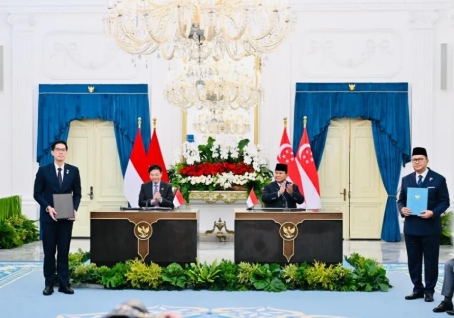 Kerja Sama Indonesia-Singapura Makin Erat, Prabowo dan Lawrence Wong Perkuat Energi hingga Pertahanan  (foto: setneg)