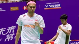 Hasil China Open 2026: Fajar/Fikri Kembali ke Final Kalahkan Wakil Terakhir Tuan Rumah (foto: pbsi)