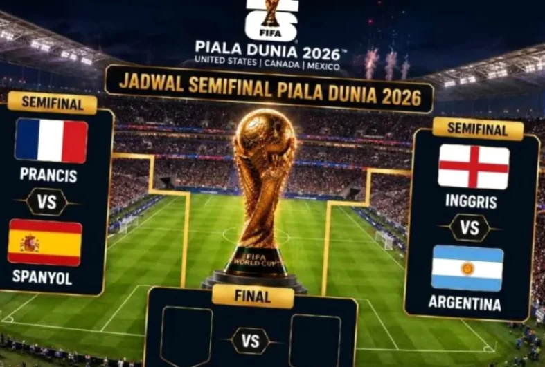 Jadwal Semifinal Piala Dunia 2026: Prancis vs Spanyol Dini Hari, Siapa Rebut Tiket Final? (foto: pdiperjuanganbali)