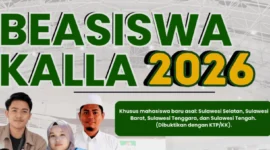 Beasiswa Kalla 2026 Dibuka, Mahasiswa Baru Asal Sulawesi Berpeluang Dapat UKT Penuh hingga Lulus (foto: yayasanhadjikalla)