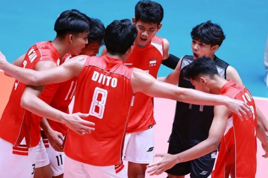 Timnas Voli Indonesia U-18 Tutup AVC Boys' U18 2026 dengan Posisi Kesembilan Usai Kalahkan Filipina (foto: Instagram @volleitalkscom)