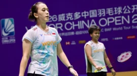 Hasil Wakil Indonesia di China Open 2026: Empat Tiket Perempat Final Berhasil Diamankan (foto: pbsi)