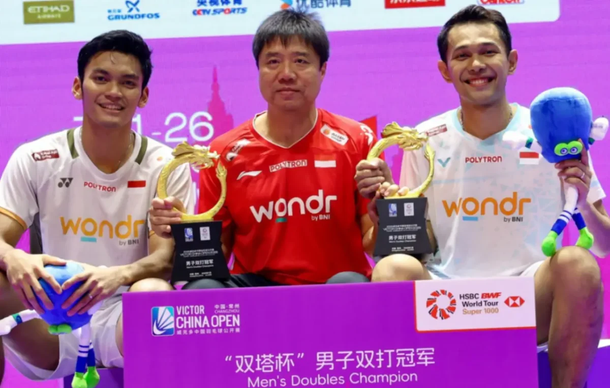 Update Ranking BWF Ganda Putra: Fajar/Fikri Dekati Puncak Usai Sukses di Japan dan China Open 2026 (foto: pbsi)
