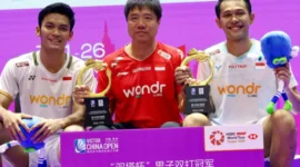 Update Ranking BWF Ganda Putra: Fajar/Fikri Dekati Puncak Usai Sukses di Japan dan China Open 2026 (foto: pbsi)
