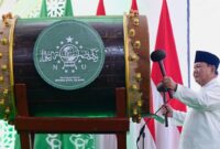 Presiden Prabowo Subianto membuka Muktamar ke-35 NU di Lapangan Untung Suropati, Pondok Pesantren Bahrul Ulum Tambakberas, Jombang, Jawa Timur, Kamis, 27 Agustus 2026 (foto: Kementerian Sekretariat Negara)