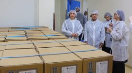 produksi Multiple Micronutrient Supplements (MMS) di pabrik Bayer Cimanggis, Depok, Jawa Barat (foto: bkip kementerian kesehatan)