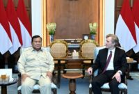 Presiden Prabowo Subianto bertemu Wakil Menteri Perang Amerika Serikat untuk Urusan Kebijakan Elbridge Colby bersama delegasi di Istana Merdeka, Jakarta. (foto: BPMI Setpres)