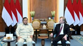 Presiden Prabowo Subianto bertemu Wakil Menteri Perang Amerika Serikat untuk Urusan Kebijakan Elbridge Colby bersama delegasi di Istana Merdeka, Jakarta. (foto: BPMI Setpres)