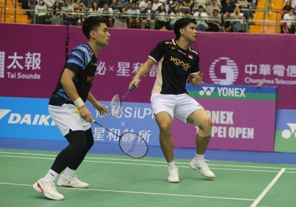 Leo/Daniel Tembus Final Taipei Open 2026, Wakil Indonesia Melaju ke Perebutan Gelar (foto: can/focustaiwan)