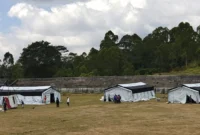 Kemenkes menyiapkan rumah sakit lapangan di Stadion Golo Dukal, Ruteng, untuk menjaga pelayanan kesehatan (foto: kementerian kesehatan)