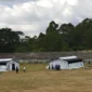 Kemenkes menyiapkan rumah sakit lapangan di Stadion Golo Dukal, Ruteng, untuk menjaga pelayanan kesehatan (foto: kementerian kesehatan)