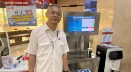 Peneliti BRIN mengembangkan teknologi nanobubble untuk meningkatkan kandungan oksigen terlarut dalam air sebagai bagian dari hilirisasi riset nanoteknologi (foto: humas brin)