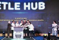 Menteri Perhubungan Dudy Purwagandhi meluncurkan ETLE HUB (foto: bkip kementerian perhubungan)