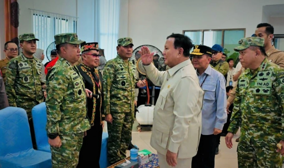 Presiden Prabowo memperkuat penanganan karhutla Kalteng  (foto: BPMI Setpres)