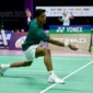 Alwi Farhan saat menghadapi Chou Tien Chen pada perempat final Kejuaraan Dunia BWF 2026 di New Delhi (foto: dok. pbsi)