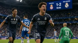 Madrid menang 4-1 atas Real Sociedad di Santiago Bernabéu (Ilustrasi AI: sisipublik.com)