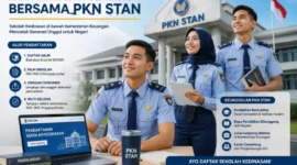 PKN STAN membuka SPMB-PM 2026 bagi lulusan pendidikan menengah atau sederajat dengan total kuota 1.000 mahasiswa (Ilustrasi AI: sisipublik.com)