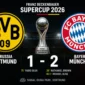 Bayern Munich menang 2-1 atas Borussia Dortmund dalam Franz Beckenbauer Supercup 2026 (Ilustrasi AI: sisipublik.com)