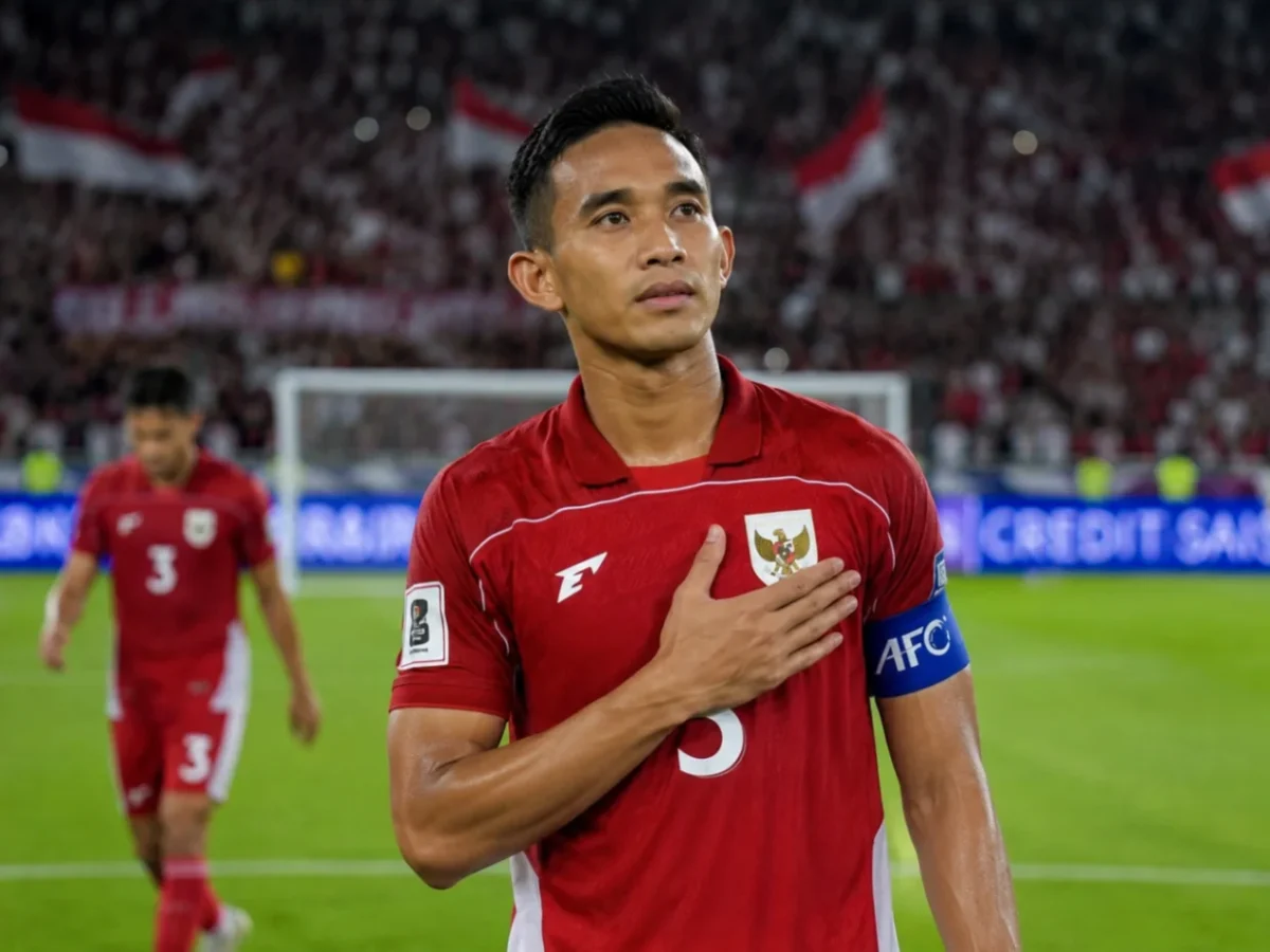 Rizky Ridho menjadi salah satu pemain yang mendapat perhatian setelah penampilannya bersama Timnas Indonesia pada Piala AFF 2026 (Ilustrasi AI : sisipublik.com)