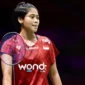 Tunggal putri Indonesia Thalita Ramadhani bersiap memberikan permainan terbaik saat menghadapi An Se-young pada babak kedua Kejuaraan Dunia 2026 (foto: dok. pbsi)