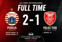 Ilustrasi - Persija Jakarta menjalani laga uji coba melawan Police Tero di Alpine Football Camp Training, Bangkok