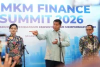 Menteri PKP Maruarar Sirait menghadiri UMKM Finance Summit 2026 (foto: Kementerian Perumahan dan Kawasan Permukiman)
