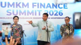 Menteri PKP Maruarar Sirait menghadiri UMKM Finance Summit 2026 (foto: Kementerian Perumahan dan Kawasan Permukiman)