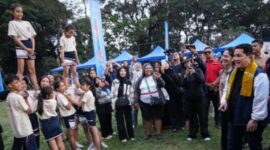 Menpora Erick Thohir saat mengunjungi Festival Mbois 11 di Stadion Gajayana, Kota Malang, Jawa Timur (foto: kementerian pemuda dan olahraga)